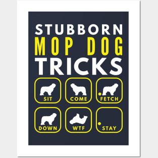 Stubborn Mop Dog Tricks - Dog Training Posters and Art
